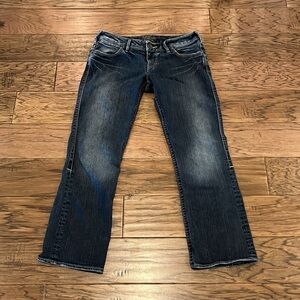 Silver Jeans Santorini Low Rise Crop Size 28